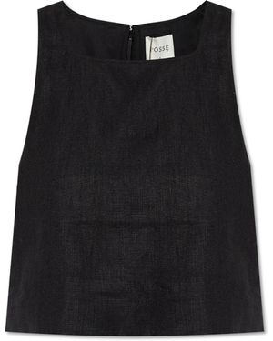 Posse Linen Top - Black