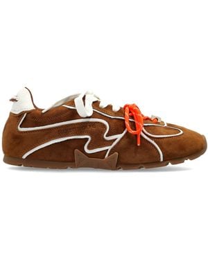 Naked Wolfe Suede Sports Shoes "Adored" - Brown