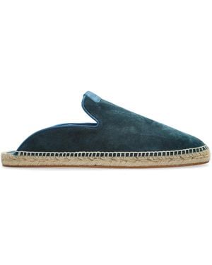 Lanvin Suede Slides - Blue