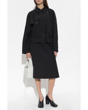 MM6 by Maison Margiela Jacket With Raw Finish - Black