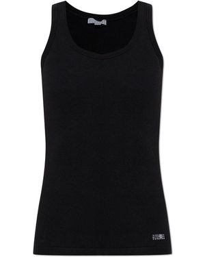 MM6 by Maison Margiela Top From The 'Underwear' Collection - Black