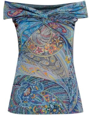 Etro Used With Decorative Draping - Blue