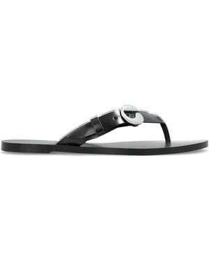 Coperni Leather Slides - White