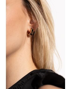COACH Earrings With Logo - Black