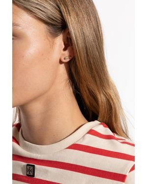 Kate Spade Earrings With Fish Motif - Pink