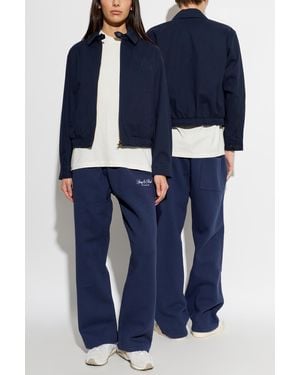 Sporty & Rich Jacket With Embroidered Logo - Blue