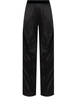 Tom Ford Silk Trousers - Black