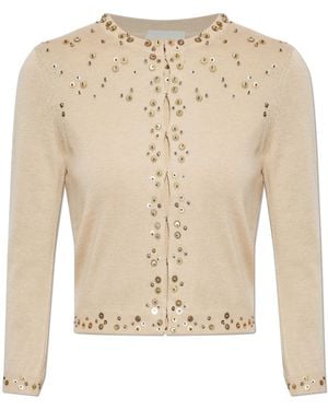 Isabel Marant Silk Cardigan "Amaria" - Natural