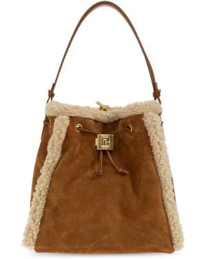 Balmain Leather Backpack - Brown