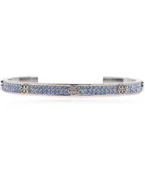 Tory Burch Bracelet With Shimmering Crystals - White
