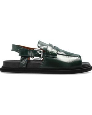 Marni Leather Sandals - Black