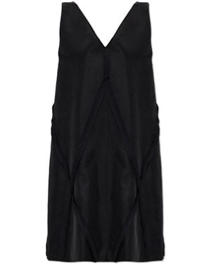 MM6 by Maison Margiela Dress With Raw Hem - Black