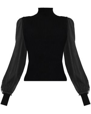 FRAME Wool Top - Black