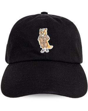 Maison Kitsuné Baseball Cap - Black