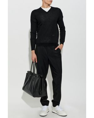 Fendi Pleated Pants - Black