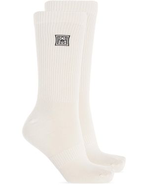 TOTEME Two-Pack Of Socks With Logo - White