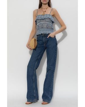 Etro Jeans With Flared Legs - Blue