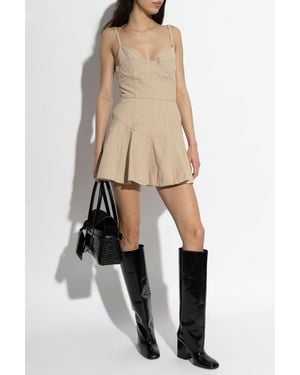 DSquared² Denim Off-Shoulder Dress - Natural