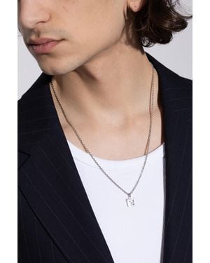 Fendi Necklace With Pendant - Blue