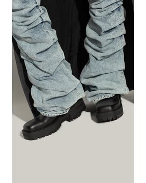 Gianvito Rossi Leather Ankle Boots 'Turner' - Gray