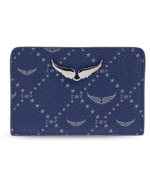 Zadig & Voltaire Leather Card Holder - Blue