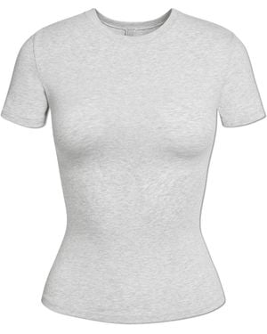 Skims Fitted T-Shirt - Grey