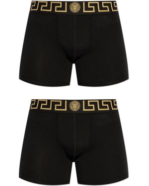 Versace Two-Pack Boxer Shorts - Black