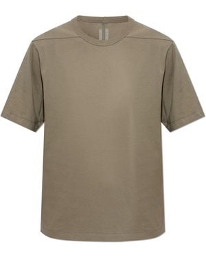 Rick Owens T-Shirt With A Crew Neck - Green