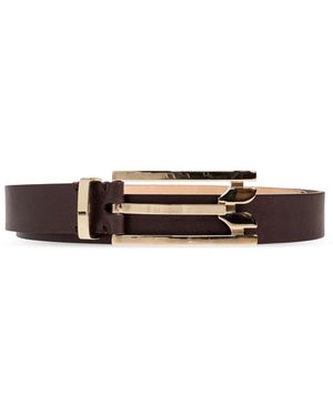 Victoria Beckham Leather Belt - Red