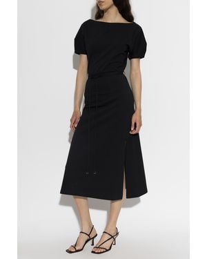 Lemaire Dress With A Waist Belt - Black