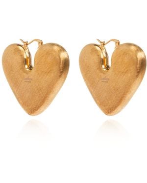 Jacquemus Heart-Shaped Earrings - White