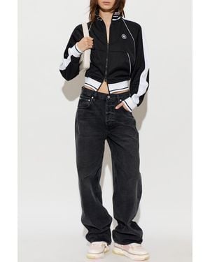 Amiri Sweatshirt With Stand-Up Collar - Blue