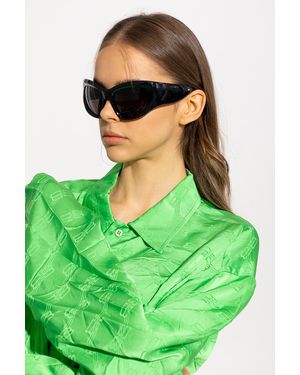 Balenciaga Black Wrap D-frame Sunglasses | Lyst Balenciaga Black Wrap D-frame Sunglasses | Lyst