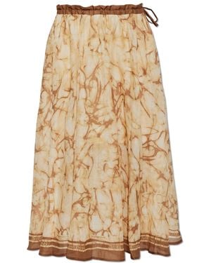 Zimmermann Printed Skirt - Natural