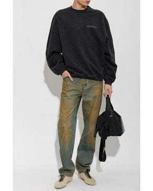 Jacquemus Cotton Sweatshirt 'Ruban' - Black