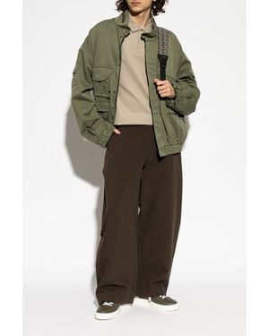 Balmain Jacket With Pockets - Green