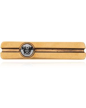 Versace Brass Tie Clip - Metallic