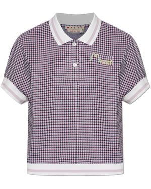 Marni Polo With Logo - Purple