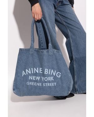 Anine Bing Denim Bag 'Leo' - Blue