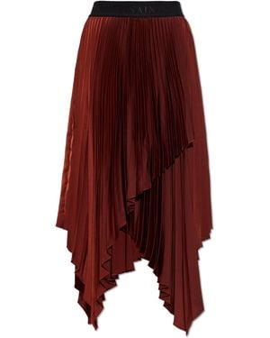 AllSaints Pleated Skirt - Red