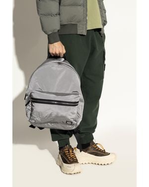 Stone Island Backpack With Logo - Gray