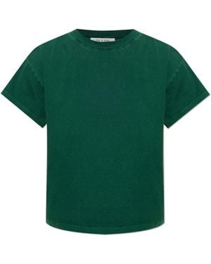 Rag & Bone Cotton T-Shirt With Crew Neck - Green