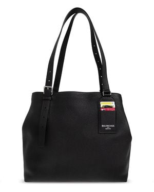Balenciaga 'Credit' Shopper Shoulder Bag - Black