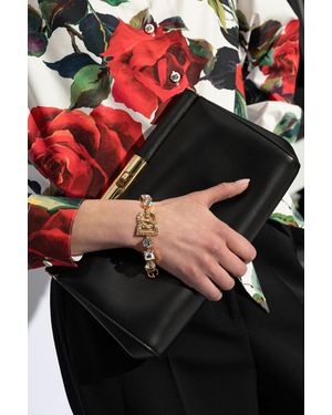 Dolce & Gabbana Bracelet With Shimmering Crystals - Black