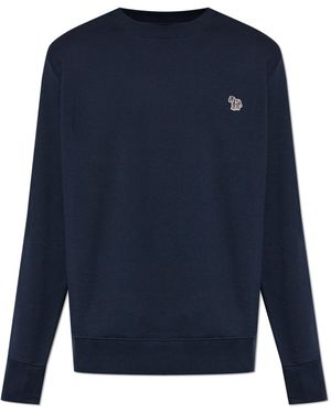 Paul Smith Sweatshirt With Patch - Blue