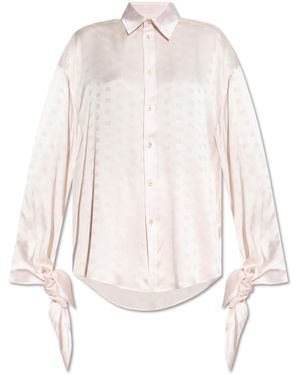 Balenciaga Loose-Fit Silk Shirt - White