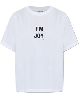 Victoria Beckham T-shirt With Print, - White