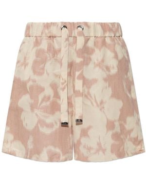 Moncler Shorts With Pockets - Natural
