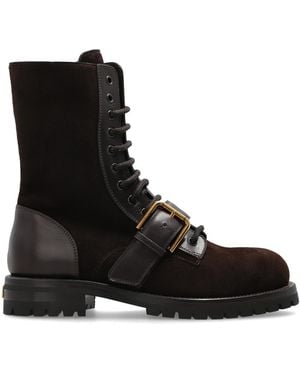 Dolce & Gabbana Suede Ankle Boots - Black