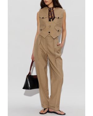 Versace Wool Vest - Natural